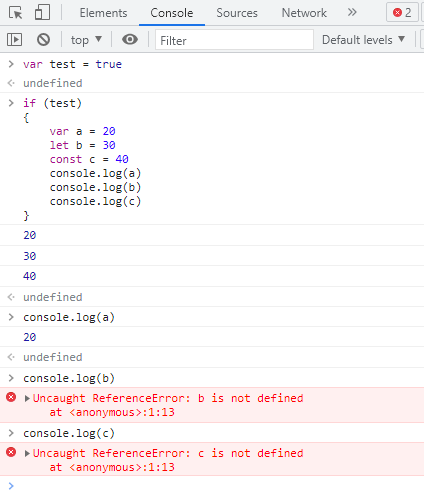 exemple de déclaration des variables
