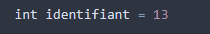 déclaration des variables
