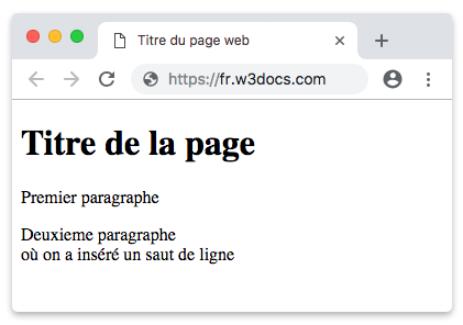 Les titres et les paragraphes en HTML