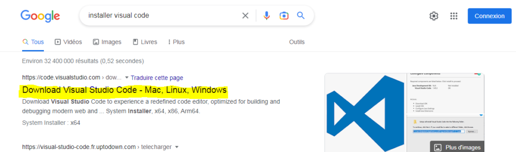 installer Visual code