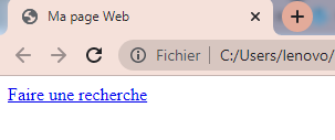 insérer des liens dans HTML