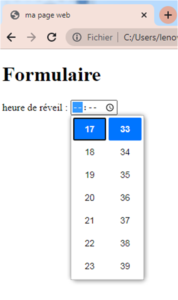 ajouter des inputs avancés