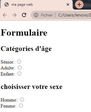  ajouter des boutons dans un formulaire HTML