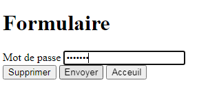 ajouter des boutons dans un formulaire HTML