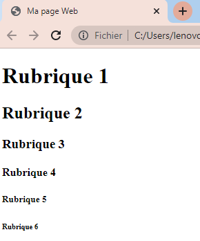 Les titres et les paragraphes en HTML