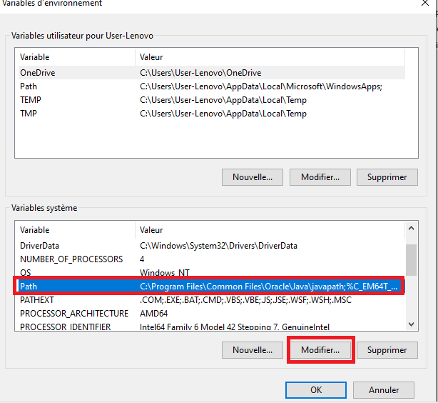 Installation JDK