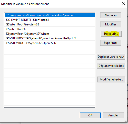 Installation JDK