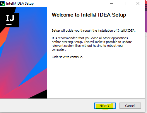 installation intelliJ