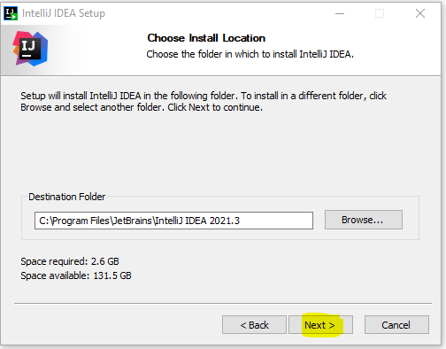 installation intelliJ